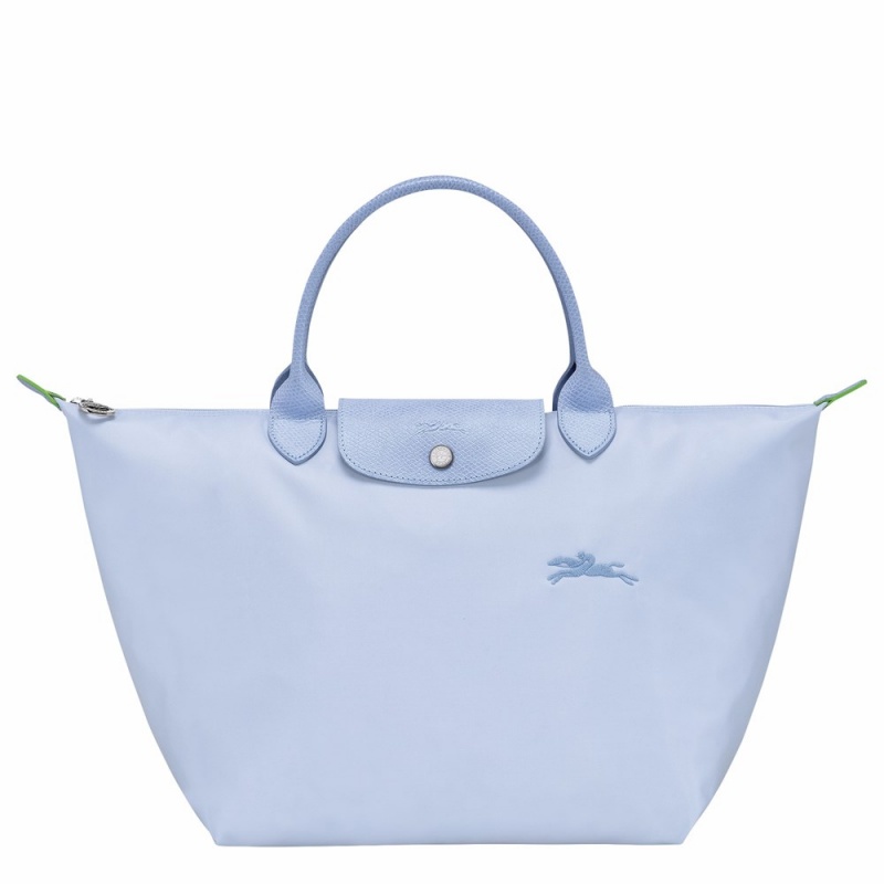 Light Blue Longchamp Le Pliage M Women's Handbags